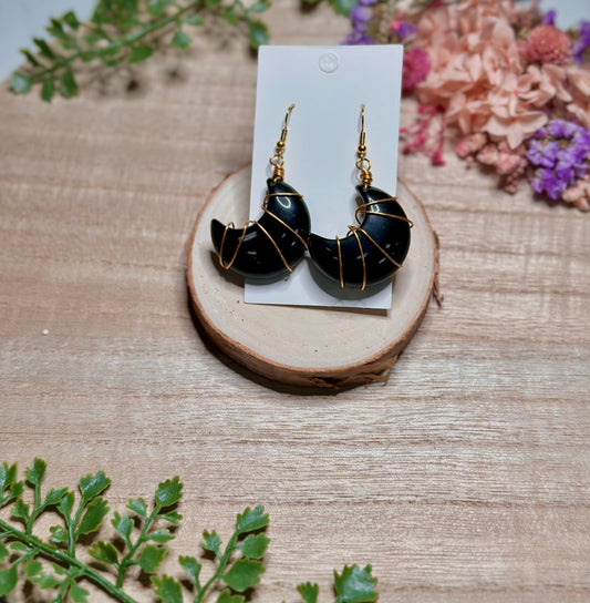 Midnight Moons Earrings